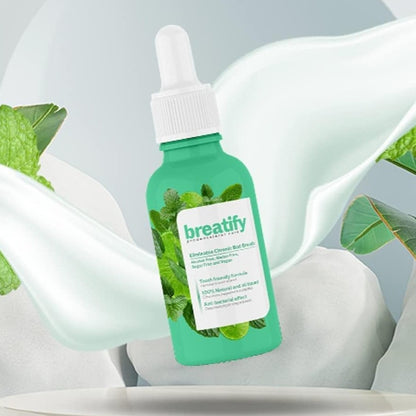 Sérum contre la mauvaise haleine et les dents jaunes.