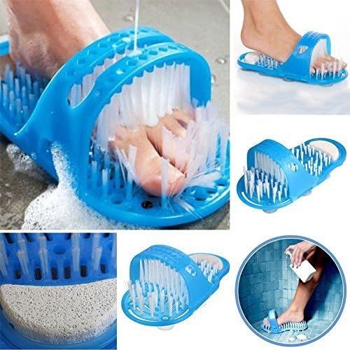 Chaussons de douche nettoyants pour les pieds.
