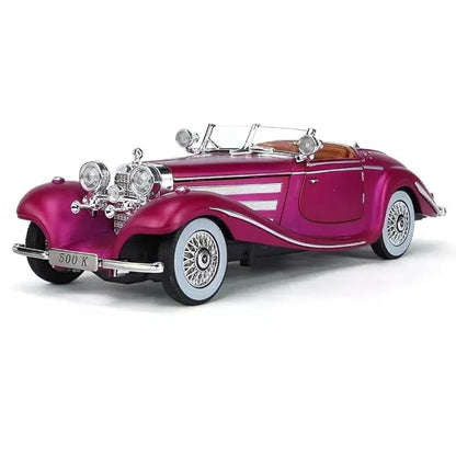 Modèle réduit de voiture Benz 500K en métal moulé sous pression à l'échelle 1:24.