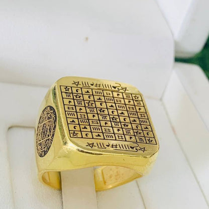 💍✨ Bague Sceau de Sulaymān – Symbole de Sagesse, de Pouvoir et de Protection.