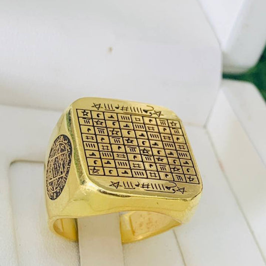 💍✨ Bague Sceau de Sulaymān – Symbole de Sagesse, de Pouvoir et de Protection.