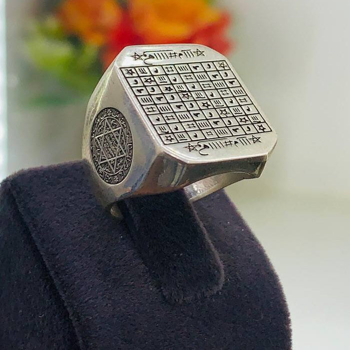 💍✨ Bague Sceau de Sulaymān – Symbole de Sagesse, de Pouvoir et de Protection.