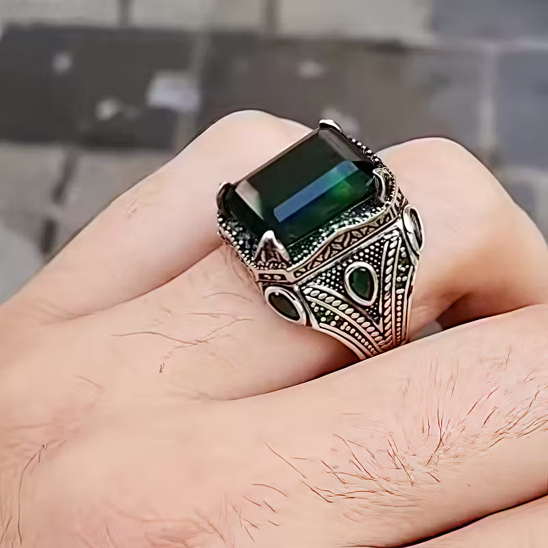 Bague Énergétique en Argent Sterling