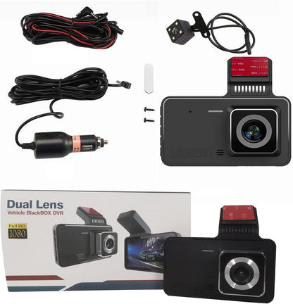 Caméra Embarquée Double Objectif Full HD.