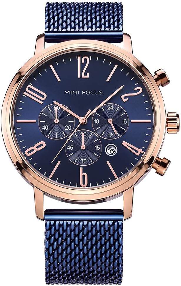 Montre-bracelet chronographe pour hommes.