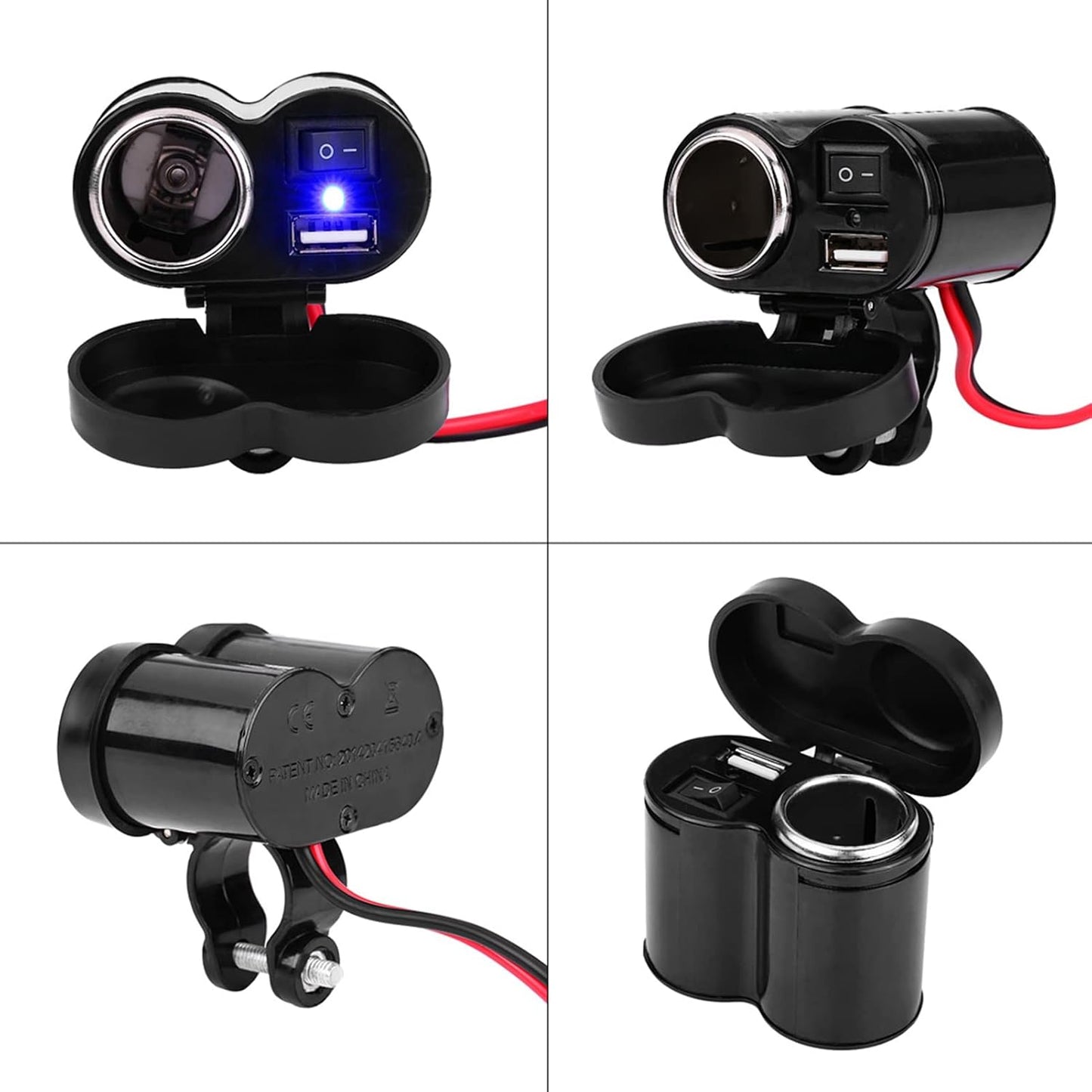 Chargeur USB Moto Avec Prise Allume-Cigare