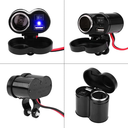 Chargeur USB Moto Avec Prise Allume-Cigare