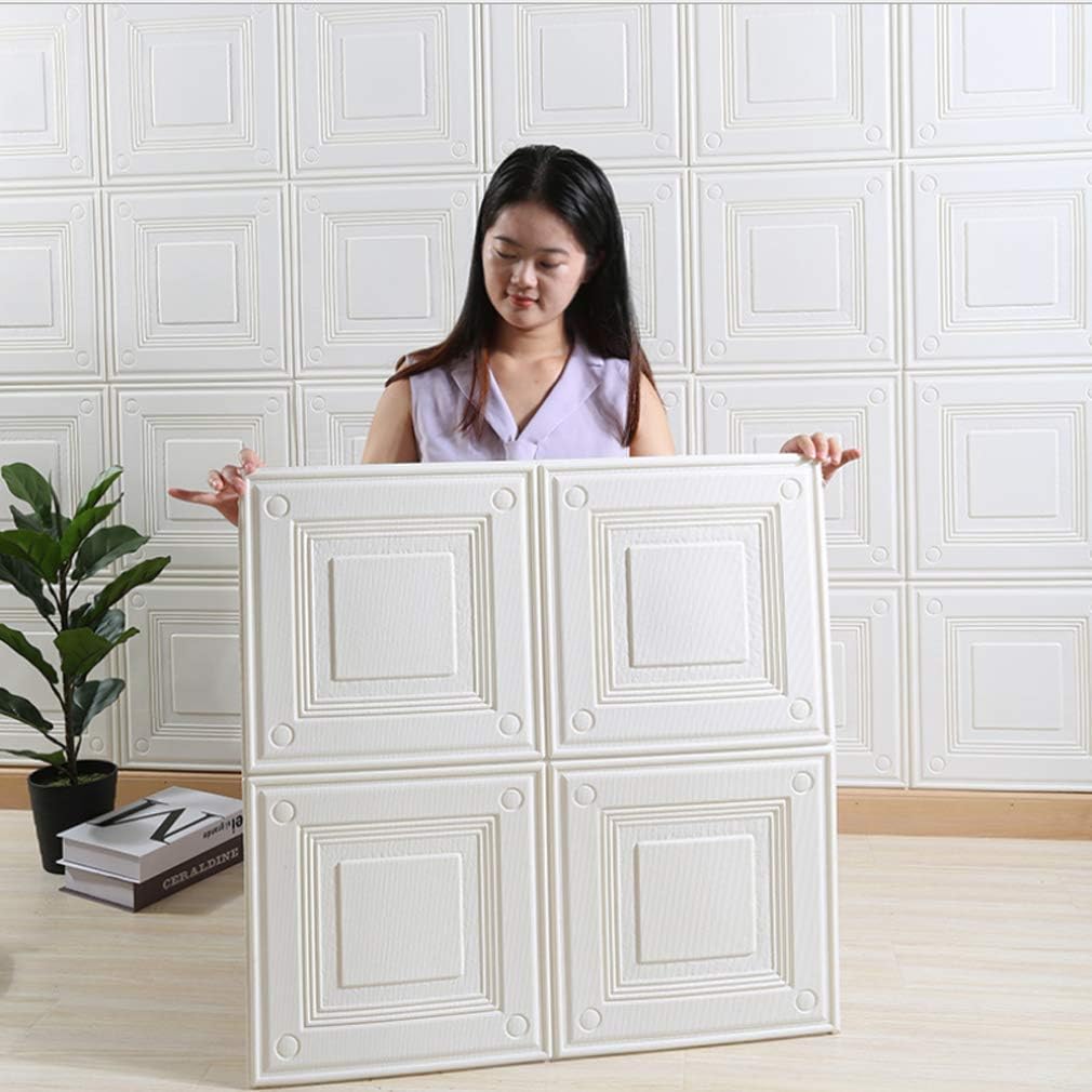 Pack de 8 papiers peints en mousse XPE autocollants