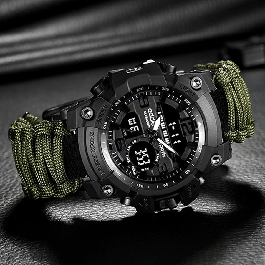 Addies – Montre de survie militaire multifonction.