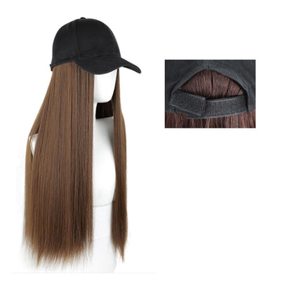 Casquette avec Perruque longueur 66,04 cm.