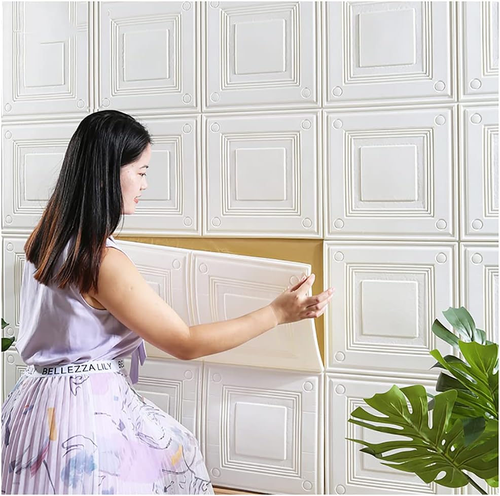 Pack de 8 papiers peints en mousse XPE autocollants