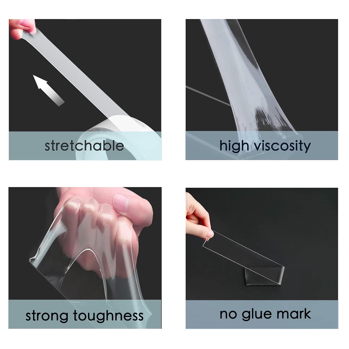 Nano ruban double face transparent.