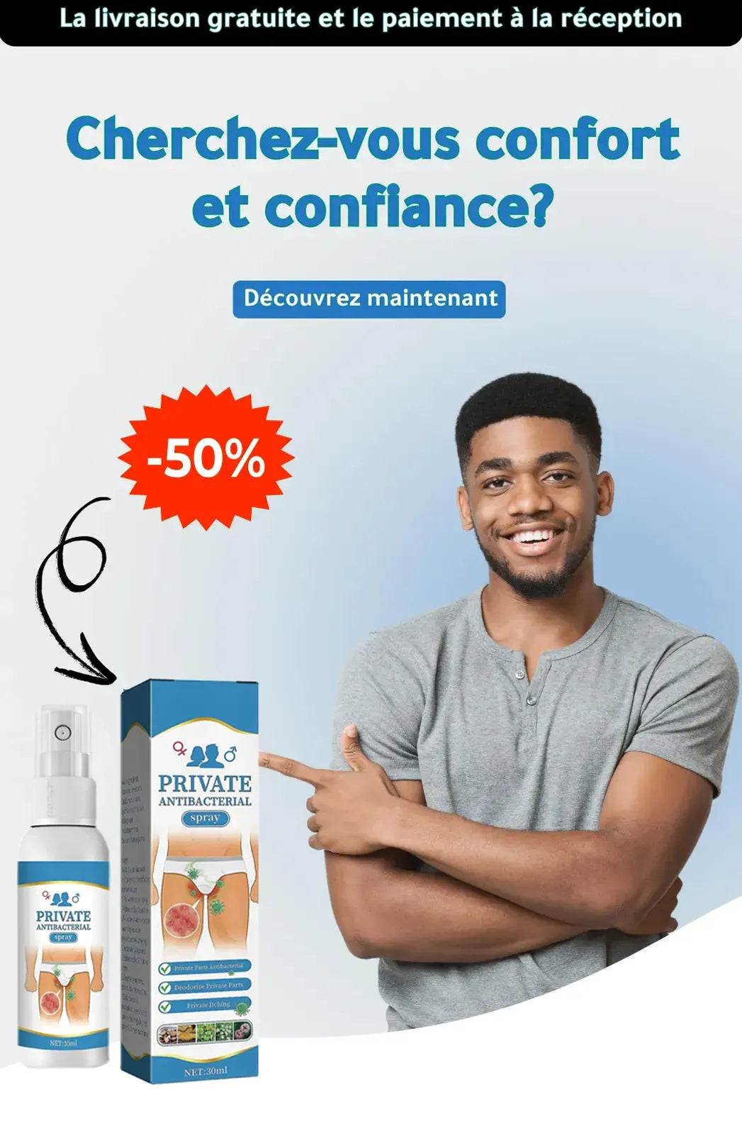 Private Spray Antibactérien