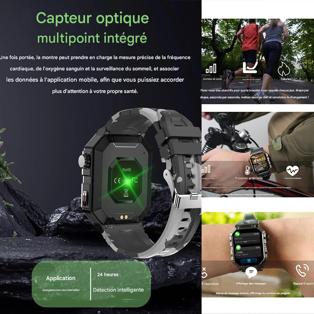 Montre connectée militaire W55.