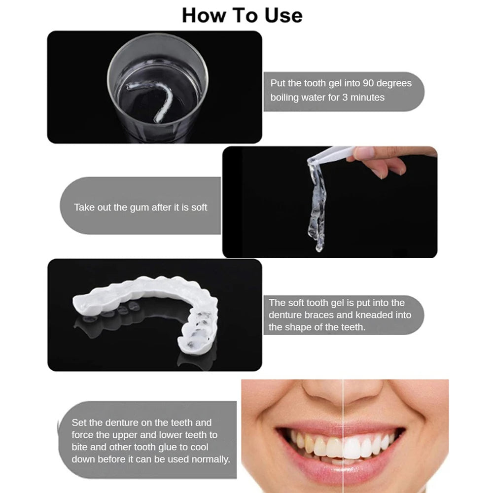 Paire de Prothèse Dentaire esthétiques.