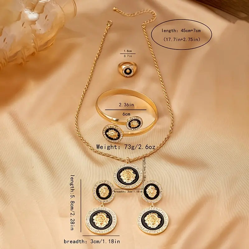 Ensemble de bijoux “Lion Royal”.