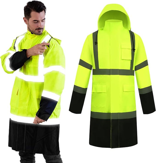 Vestes de pluie réfléchissantes imperméables.