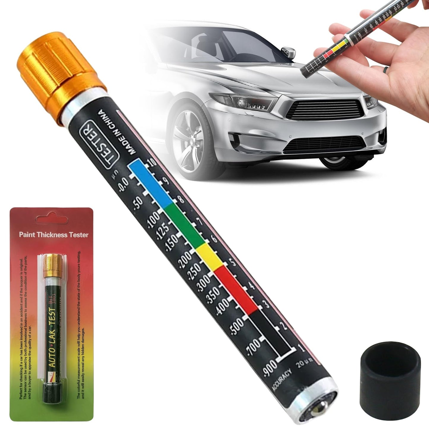 Testeur d’épaisseur de peinture voiture.