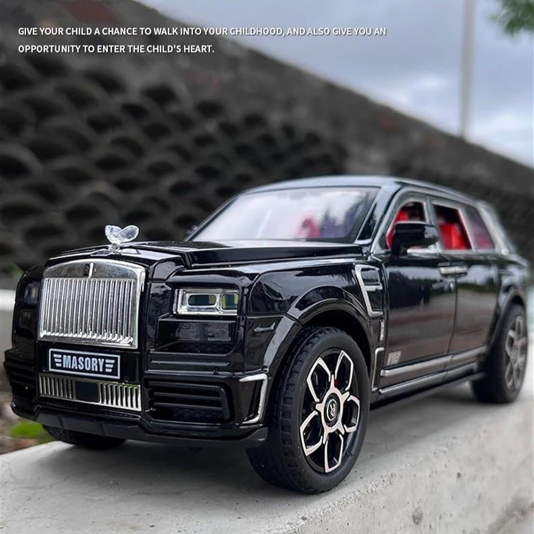 Rolls-Royce Cullinan 2024 – Miniature 1/20 – Métal Noir – Haute Qualité