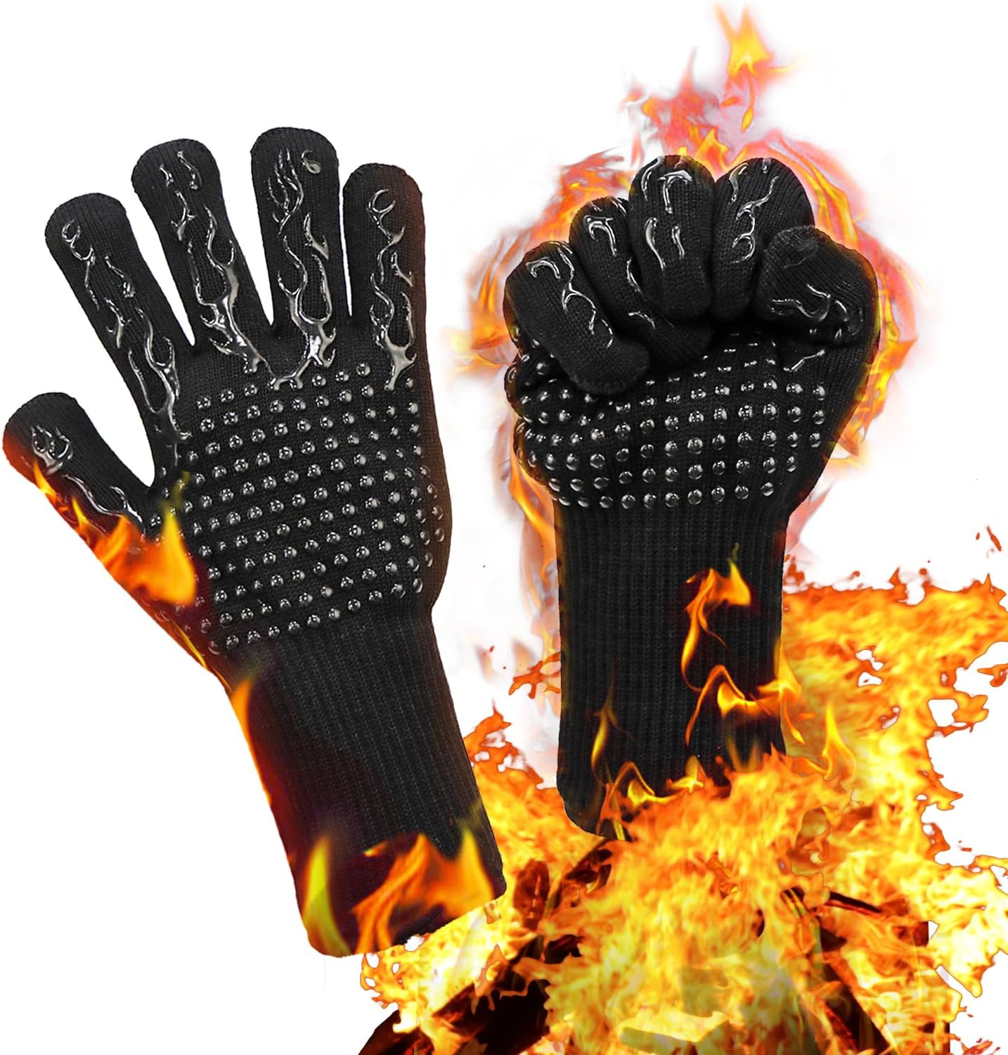 Gants de barbecue anti-chaleur.