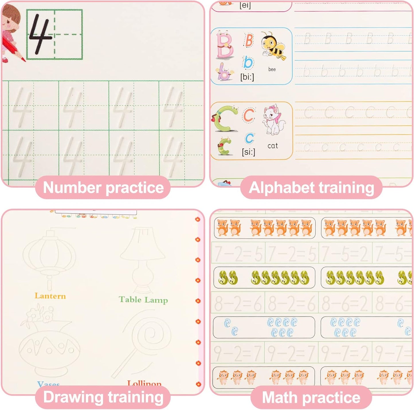 Sank - 4 livres de pratique magique pour les enfants de 3 ans et plus.