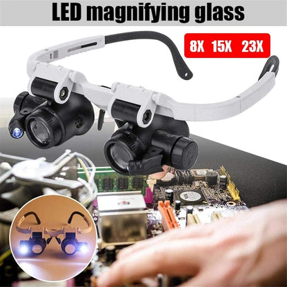 Loupes Professionnelles à Lentilles et Lumières LED.