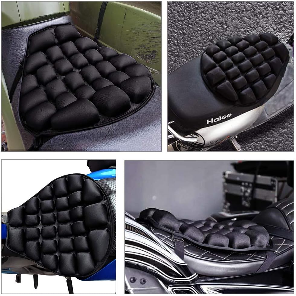 Coussin de siège pneumatique pour moto.