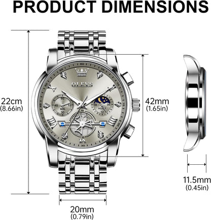 OLEVS 2856, une montre à quartz pour homme.