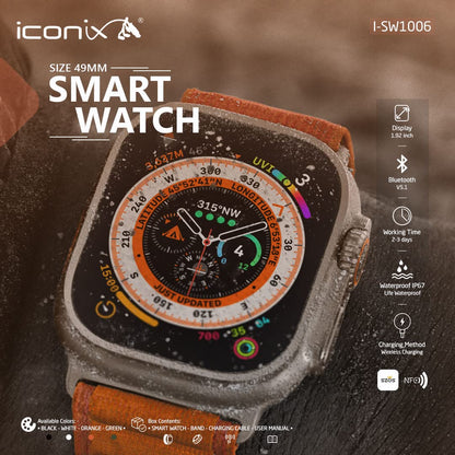 Smart Watch série 8 à grand écran + charge sans fil Burkina