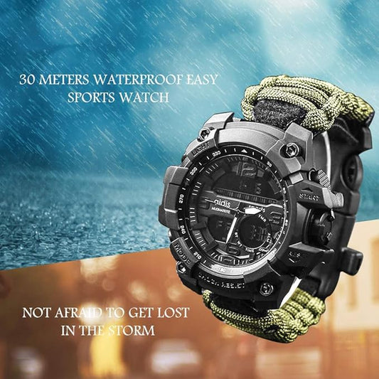 Montre tactique militaire multifonctionnelle.