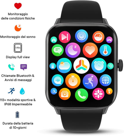 Montre intelligente T55 PRO MAX avec écouteur sans fil + bracelet en cadeau.