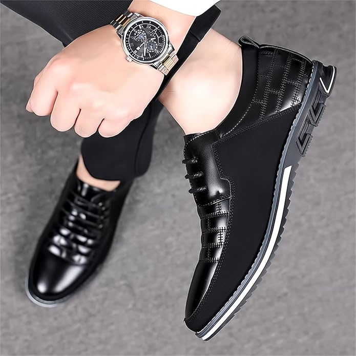 Chaussures Stylées en Cuir Synthétique pour Homme.