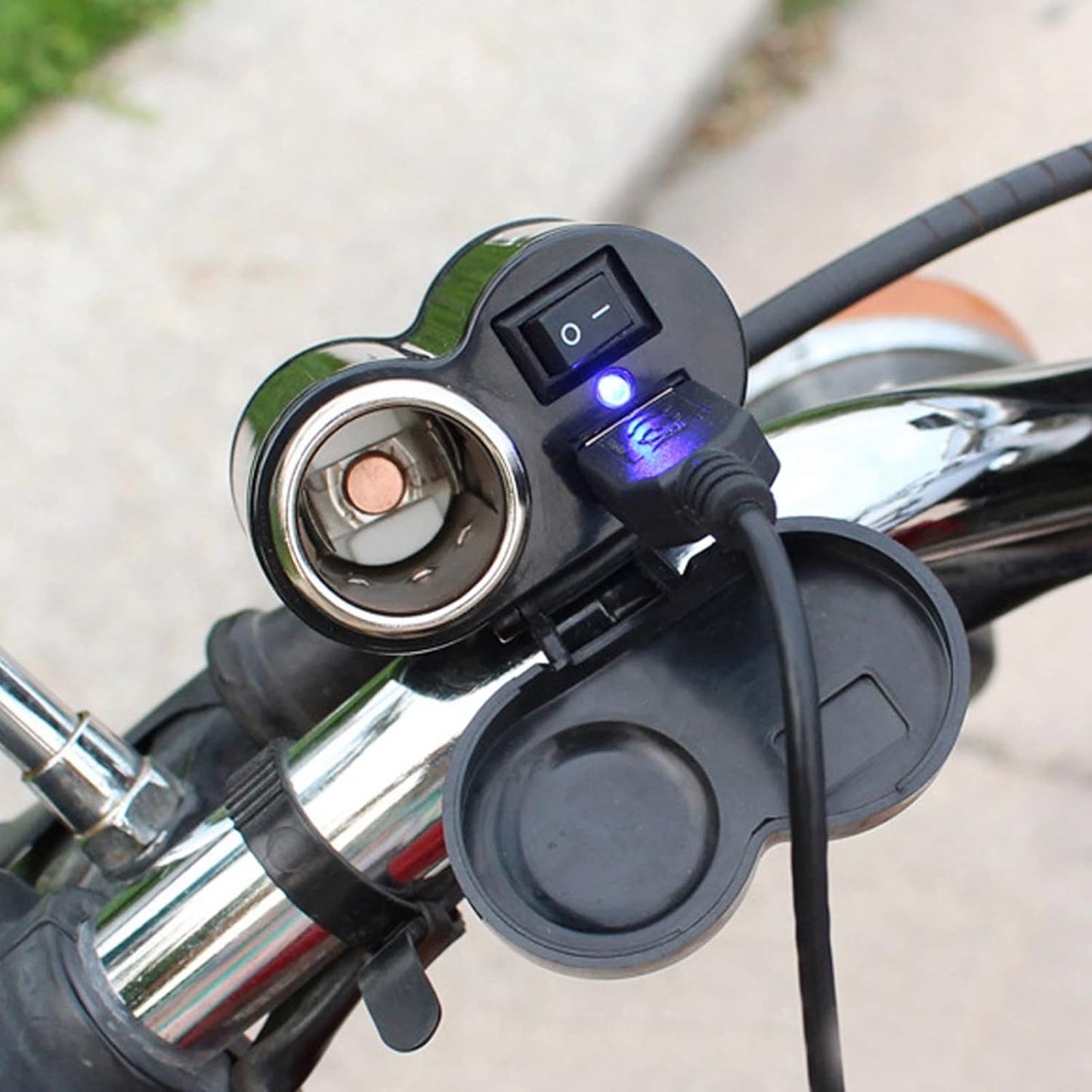 Chargeur USB Moto Avec Prise Allume-Cigare