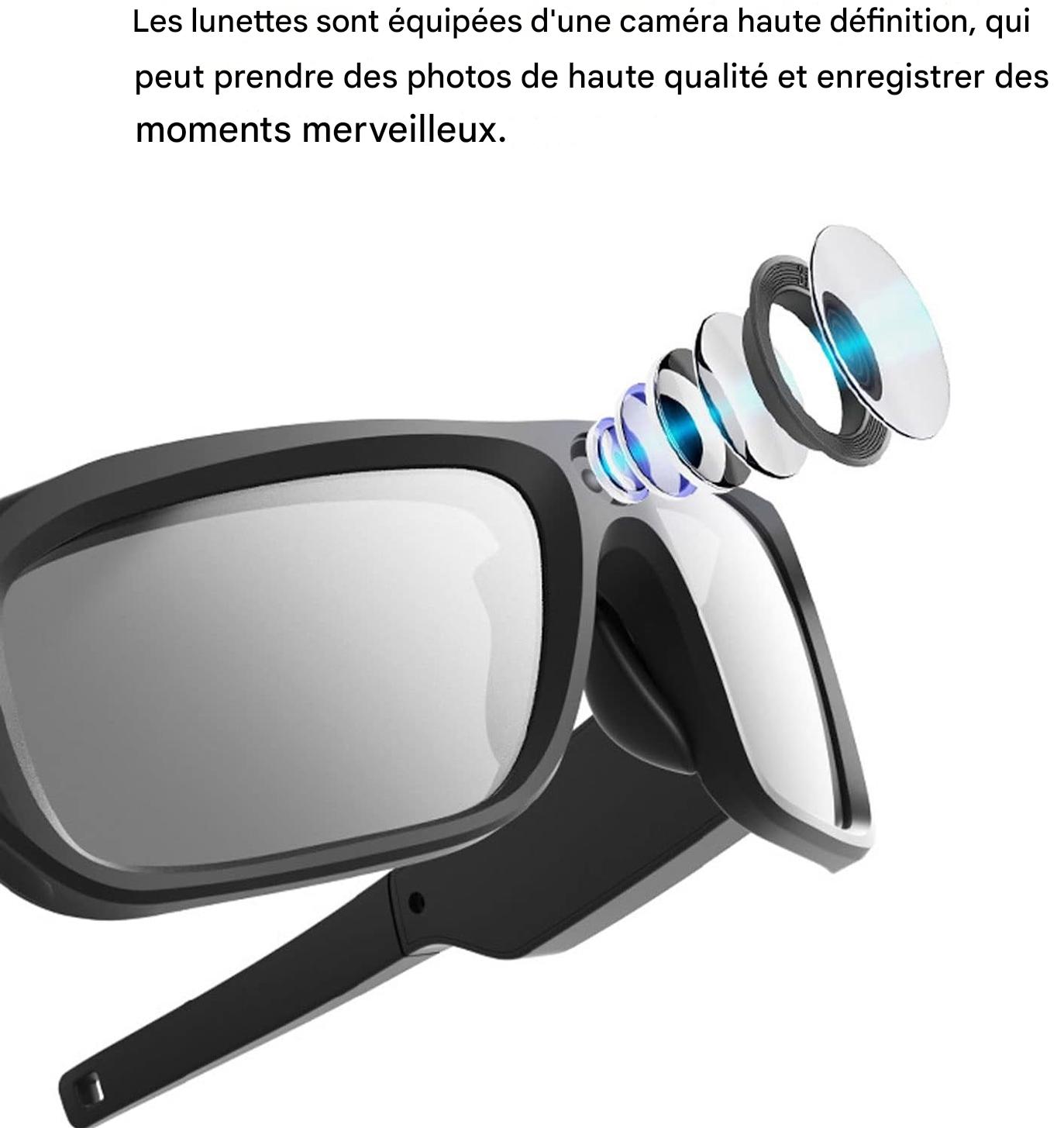 Lunettes Intelligentes Avec Caméra HD 1080p.