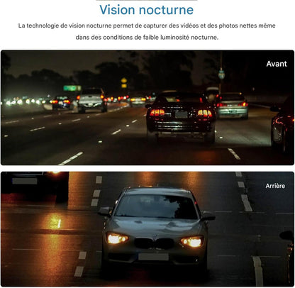 Caméra Embarquée Double Objectif Full HD.