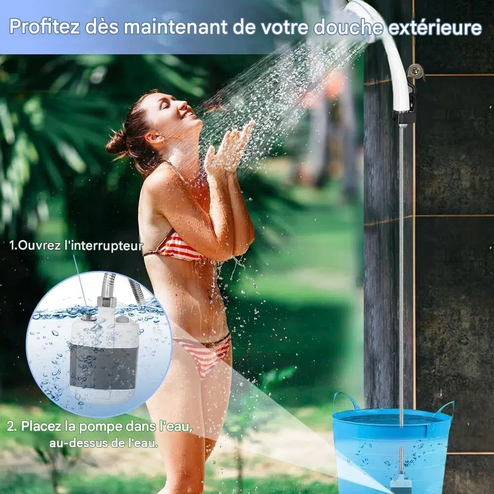 🚿 Douche Portable Rechargeable.