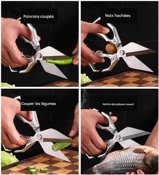 ✂️ Ciseaux de Cuisine Multifonctions Burkina