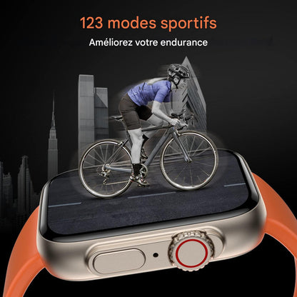 T800 Ultra — Smart Watch à grand écran 1,99" + charge sans fil