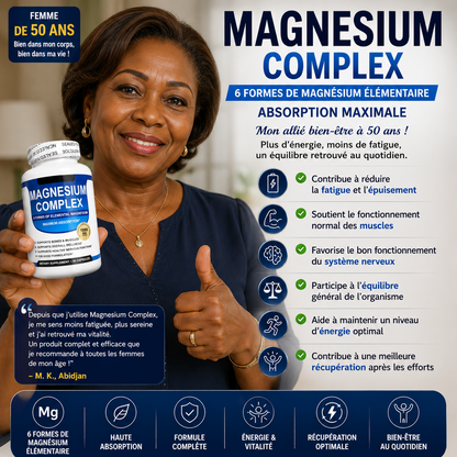 Magnesium Complex peut accompagner votre bien-être au quotidien.