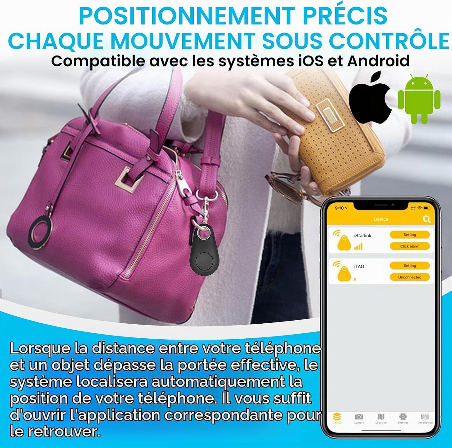 Mini Traceur Bluetooth Anti-Perte