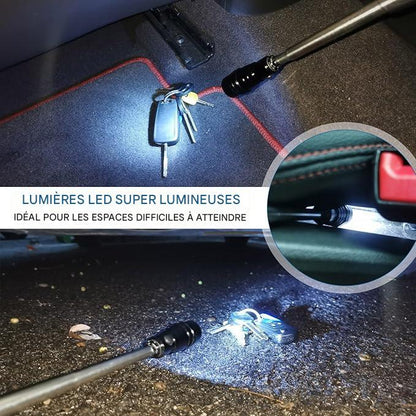 Lampe de Poche Multifonctionnelle Télescopique à 3 LED