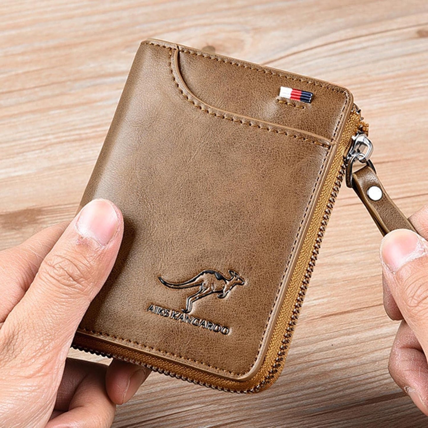 Portefeuille En Cuir Multifonctionnel.