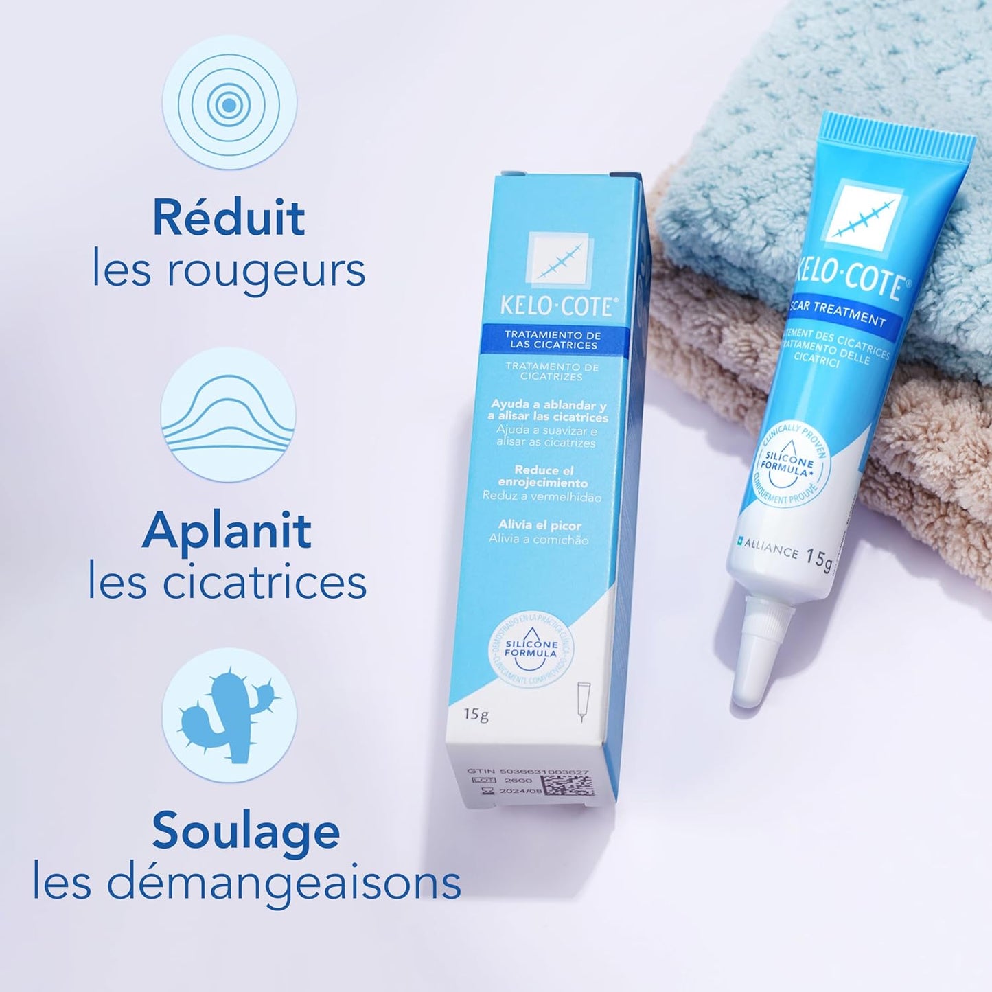 Gel Pour Cicatrices Silicone Kelocote.