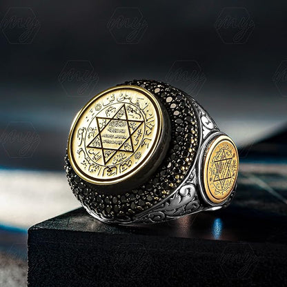 💍✨ Bague Sulaymān – Symbole de Sagesse, de Pouvoir et de Protection.