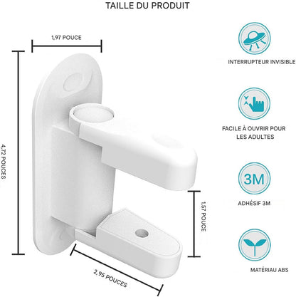 Serrure à Levier de Porte Universelle (2 Pack).
