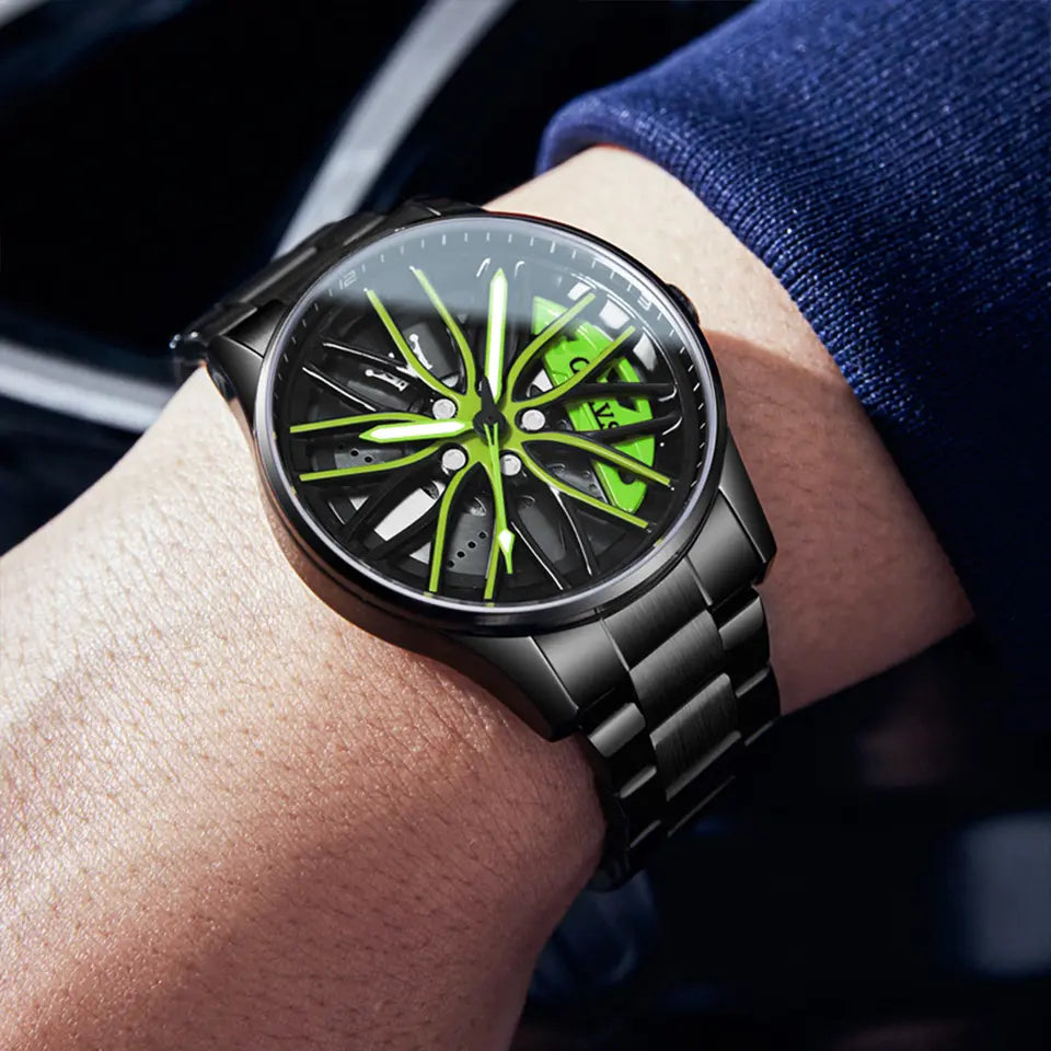 Montre pour hommes audacieuse en 3D.