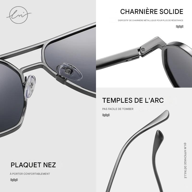 Lunettes  de Soleil Élégantes en Métal.