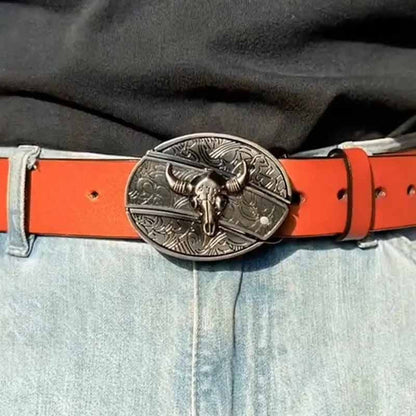 boucle de ceinture en métal.