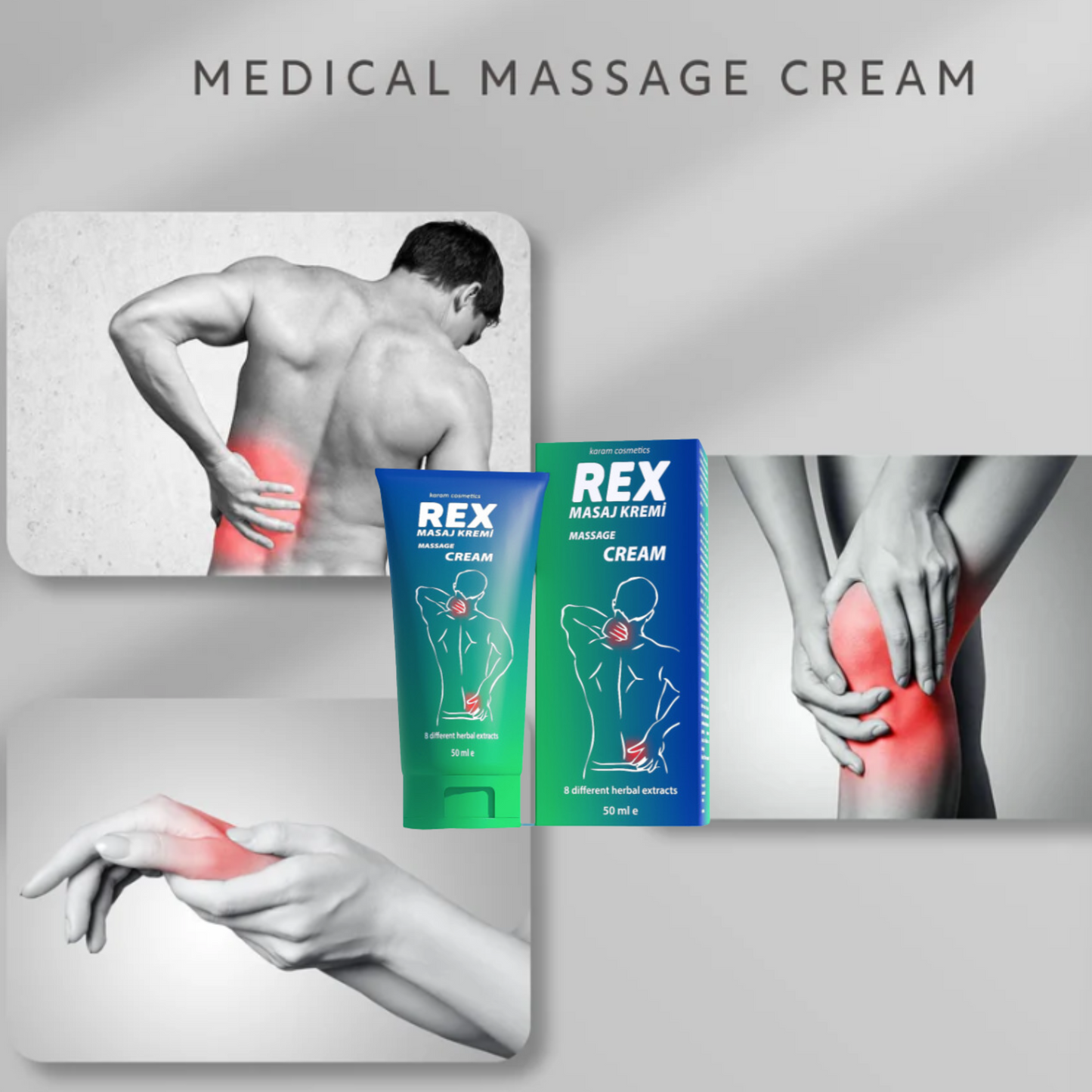 Crème de Massage Médicale - Rex.