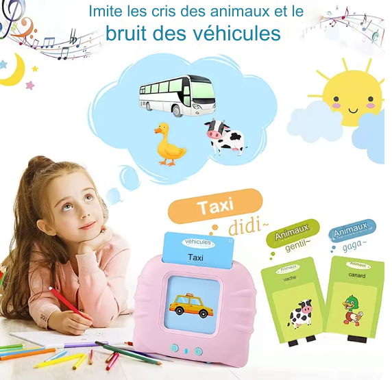 Cartes Flash d'apprentissage sensoriel pour enfants.